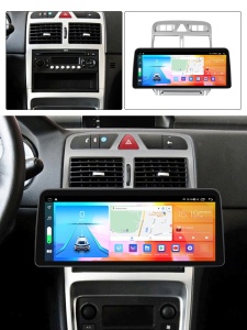 Navigatie dedicata cu Android Peugeot 307 2000 - 2013, 8GB RAM, Radio GPS Dual Zone, Display QLED 12.3" Touchscreen, Internet Wi-Fi si slot SIM 4G, Bluetooth, MirrorLink, USB 100299360