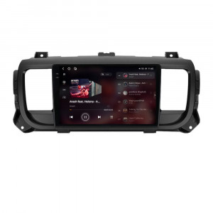 Navigatie dedicata cu Android Peugeot Expert dupa 2016, 12GB RAM, Radio GPS Dual Zone, Display 2K QLED 9.5" Touchscreen, Internet Wi-Fi si slot SIM 4G, Bluetooth, MirrorLink, USB, Waze 96560