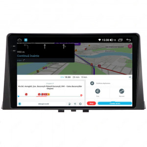 Navigatie dedicata cu Android Peugeot Partner dupa 2018, 8GB RAM, Radio GPS Dual Zone, Display 2K QLED 10.36" Touchscreen, Internet Wi-Fi si slot SIM 4G, Bluetooth, MirrorLink, USB, Waze 112790