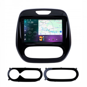 Navigatie dedicata cu Android Renault Captur I 2013 - 2020, 12GB RAM, Radio GPS Dual Zone, Display 2K QLED 9.5" Touchscreen, Internet Wi-Fi si slot SIM 4G, Bluetooth, MirrorLink, USB