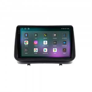 Navigatie dedicata cu Android Renault Clio III 2005 - 2012, 12GB RAM, Radio GPS Dual Zone, Display 2K QLED 9.5" Touchscreen, Internet Wi-Fi si slot SIM 4G, Bluetooth, MirrorLink, USB, Waze 96900