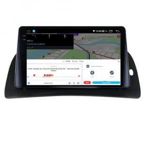 Navigatie dedicata cu Android Renault Kangoo II 2014 - 2021, 4GB RAM, Radio GPS Dual Zone, Display 2K QLED 9.5" Touchscreen, Internet Wi-Fi si slot SIM 4G, Bluetooth, MirrorLink, USB, Waze 112100