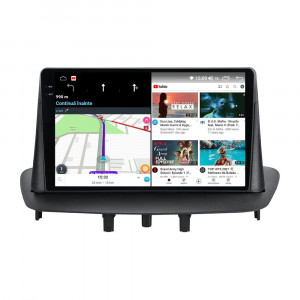 Navigatie dedicata cu Android Renault Megane III 2009 - 2016, 12GB RAM, Radio GPS Dual Zone, Display 2K QLED 9.5" Touchscreen, Internet Wi-Fi si slot SIM 4G, Bluetooth, MirrorLink, USB, Waze 99460