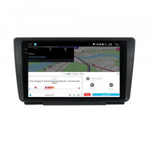 Navigatie dedicata cu Android Skoda Octavia II 2004 - 2013, 8GB RAM, Radio GPS Dual Zone, Display 2K QLED 9.5" Touchscreen, Internet Wi-Fi si slot SIM 4G, Bluetooth, MirrorLink, USB, Waze 112580