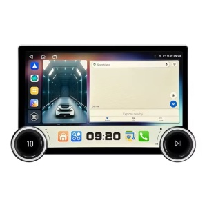 Navigatie dedicata cu Android Skoda Octavia II 2004 - 2013, gri, 4GB RAM, Radio GPS Dual Zone, Display 2K QLED 11.8" Touchscreen, Internet Wi-Fi si slot SIM 4G, Bluetooth, MirrorLink, USB