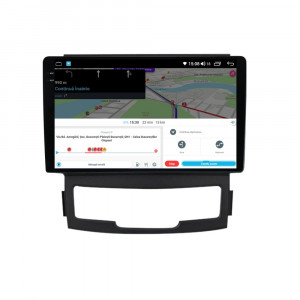 Navigatie dedicata cu Android Ssangyong Korando 2010 - 2013, 4GB RAM, Radio GPS Dual Zone, Display 2K QLED 9.5" Touchscreen, Internet Wi-Fi si slot SIM 4G, Bluetooth, MirrorLink, USB, Waze 112200