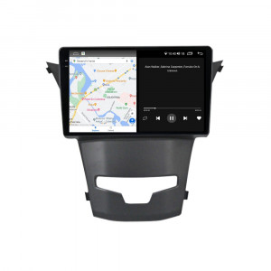 Navigatie dedicata cu Android Ssangyong Korando 2013 - 2019, 8GB RAM, Radio GPS Dual Zone, Display 2K QLED 9.5" Touchscreen, Internet Wi-Fi si slot SIM 4G, Bluetooth, MirrorLink, USB, Waze 108100