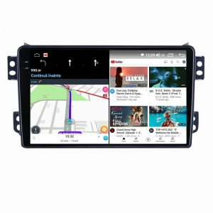 Navigatie dedicata cu Android Suzuki Splash 2008 - 2015, 12GB RAM, Radio GPS Dual Zone, Display 2K QLED 9.5" Touchscreen, Internet Wi-Fi si slot SIM 4G, Bluetooth, MirrorLink, USB, Waze 99670