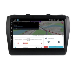 Navigatie dedicata cu Android Suzuki Swift V dupa 2017, 4GB RAM, Radio GPS Dual Zone, Display HD QLED 9" Touchscreen, Internet Wi-Fi si slot SIM 4G, Bluetooth, MirrorLink, USB 100292820