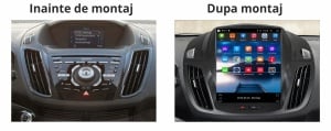 Navigatie dedicata cu Android tip tesla Ford Kuga II 2012 - 2019, 8GB RAM, Radio GPS Dual Zone, Touchscreen IPS 9.7" HD, Internet Wi-Fi si slot SIM 4G, Bluetooth, MirrorLink, USB 100007840