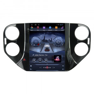 Navigatie dedicata cu Android tip tesla VW Tiguan I 2012 - 2018, 2GB RAM, Radio GPS Dual Zone, Touchscreen IPS 9.7" HD, Internet Wi-Fi, Bluetooth, MirrorLink, USB