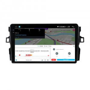 Navigatie dedicata cu Android Toyota Auris 2006 - 2012, 8GB RAM, Radio GPS Dual Zone, Display 2K QLED 9.5" Touchscreen, Internet Wi-Fi si slot SIM 4G, Bluetooth, MirrorLink, USB, Waze 112590