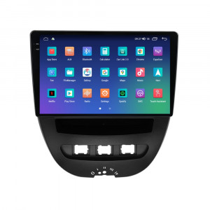 Navigatie dedicata cu Android Toyota Aygo 2005 - 2014, 4GB RAM, Radio GPS Dual Zone, Display 2K QLED 10.36" Touchscreen, Internet Wi-Fi si slot SIM 4G, Bluetooth, MirrorLink, USB, Waze 108530