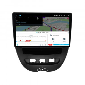 Navigatie dedicata cu Android Toyota Aygo 2005 - 2014, 8GB RAM, Radio GPS Dual Zone, Display 2K QLED 10.36" Touchscreen, Internet Wi-Fi si slot SIM 4G, Bluetooth, MirrorLink, USB, Waze 112440