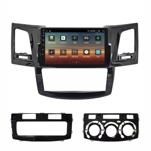 Navigatie dedicata cu Android Toyota Hilux VII 2004 - 2015, 4GB RAM, Radio GPS Dual Zone, Display HD QLED 9" Touchscreen, Internet Wi-Fi si slot SIM 4G, Bluetooth, MirrorLink, USB 100251390