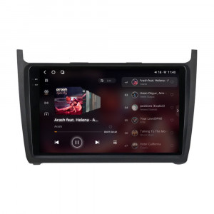 Navigatie dedicata cu Android VW Polo 6R 2009 - 2018, 12GB RAM, Radio GPS Dual Zone, Display 2K QLED 9.5" Touchscreen, Internet Wi-Fi si slot SIM 4G, Bluetooth, MirrorLink, USB, Waze 96330