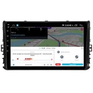 Navigatie dedicata cu Android VW T-Roc dupa 2017, 2GB RAM, Radio GPS Dual Zone, Display HD QLED 9" Touchscreen, Internet Wi-Fi si slot SIM 4G, Bluetooth, MirrorLink, USB 100290480