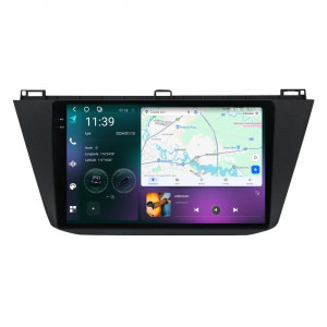 Navigatie dedicata cu Android VW Tiguan II dupa 2016, 12GB RAM, Radio GPS Dual Zone, Display 2K QLED 10.36" Touchscreen, Internet Wi-Fi si slot SIM 4G, Bluetooth, MirrorLink, USB, Waze 95490