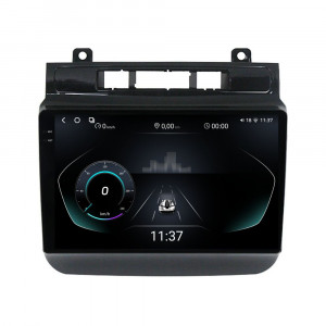 Navigatie dedicata cu Android VW Touareg 7P 2010 - 2018, 12GB RAM, Radio GPS Dual Zone, Display 2K QLED 9.5" Touchscreen, Internet Wi-Fi si slot SIM 4G, Bluetooth, MirrorLink, USB, Waze 96350