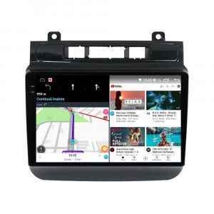 Navigatie dedicata cu Android VW Touareg 7P 2010 - 2018, 8GB RAM, Radio GPS Dual Zone, Display 2K QLED 9.5" Touchscreen, Internet Wi-Fi si slot SIM 4G, Bluetooth, MirrorLink, USB, Waze 110520