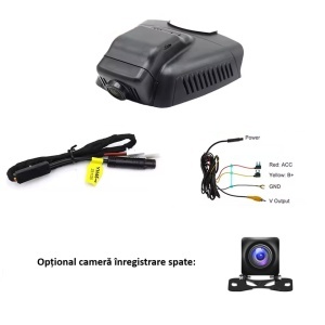 Camera DVR inregistrare trafic dedicata Mercedes C-Class W204 2007 - 2015 model B, 4K 3840x2160, Night Vision, Wi-Fi - Img 3