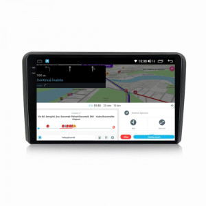 Navigatie dedicata cu Android Audi A3 (8P1) 2003 - 2013, 4GB RAM, Radio GPS Dual Zone, Display 2K QLED 9.5" Touchscreen, Internet Wi-Fi si slot SIM 4G, Bluetooth, MirrorLink, USB, Waze 111761