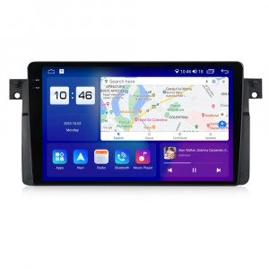 Navigatie dedicata cu Android BMW Seria 3 (E46) 1997 - 2005, 4GB RAM, Radio GPS Dual Zone, Display 2K QLED 9.5" Touchscreen, Internet Wi-Fi si slot SIM 4G, Bluetooth, MirrorLink, USB, Waze 103861