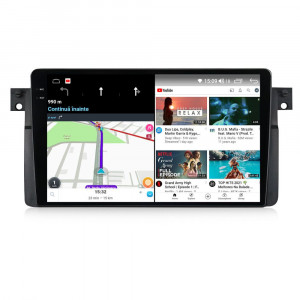 Navigatie dedicata cu Android BMW Seria 3 (E46) 1997 - 2005, 4GB RAM, Radio GPS Dual Zone, Display 2K QLED 9.5" Touchscreen, Internet Wi-Fi si slot SIM 4G, Bluetooth, MirrorLink, USB, Waze 108301