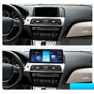 Navigatie dedicata cu Android BMW Seria 6 (F12 / F13 / F06) 2010 - 2013 cu navigatie CIC, 6GB RAM, Radio GPS Dual Zone, Display QLED 12.3" Touchscreen, Internet Wi-Fi si slot SIM 4G, Bluetooth, MirrorLink, USB 100000491