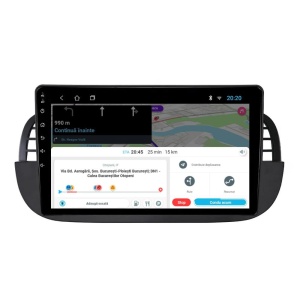 Navigatie dedicata cu Android Fiat 500 2007 - 2015, negru, 2GB RAM, Radio GPS Dual Zone, Display HD IPS 9" Touchscreen, Internet Wi-Fi, Bluetooth, MirrorLink, USB 100531251