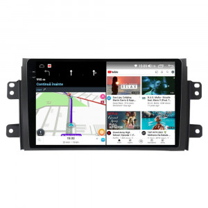 Navigatie dedicata cu Android Fiat Sedici 2006 - 2015, 12GB RAM, Radio GPS Dual Zone, Display 2K QLED 9.5" Touchscreen, Internet Wi-Fi si slot SIM 4G, Bluetooth, MirrorLink, USB, Waze 99481