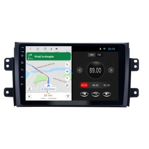 Navigatie dedicata cu Android Fiat Sedici 2006 - 2015, 1GB RAM, Radio GPS Dual Zone, Display HD IPS 9" Touchscreen, Internet Wi-Fi, Bluetooth, MirrorLink, USB 100528131