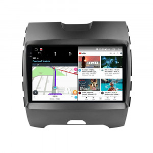 Navigatie dedicata cu Android Ford Edge 2016 - 2021, 12GB RAM, Radio GPS Dual Zone, Display 2K QLED 9.5" Touchscreen, Internet Wi-Fi si slot SIM 4G, Bluetooth, MirrorLink, USB, Waze 99631