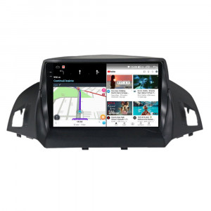 Navigatie dedicata cu Android Ford Kuga II 2012 - 2019, 12GB RAM, Radio GPS Dual Zone, Display 2K QLED 9.5" Touchscreen, Internet Wi-Fi si slot SIM 4G, Bluetooth, MirrorLink, USB, Waze 99371
