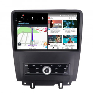 Navigatie dedicata cu Android Ford Mustang 2009 - 2014, 12GB RAM, Radio GPS Dual Zone, Display 2K QLED 10.36" Touchscreen, Internet Wi-Fi si slot SIM 4G, Bluetooth, MirrorLink, USB, Waze 99791