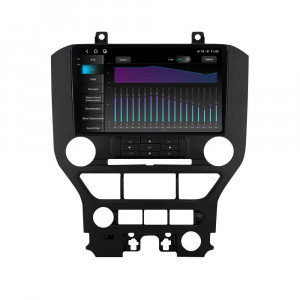 Navigatie dedicata cu Android Ford Mustang 2014 - 2021 fara navigatie originala, 12GB RAM, Radio GPS Dual Zone, Display 2K QLED 9.5" Touchscreen, Internet Wi-Fi si slot SIM 4G, Bluetooth, MirrorLink, USB, Waze 98851