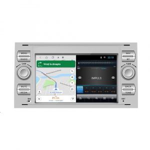 Navigatie dedicata cu Android Ford Transit 2006 - 2014, gri, 2GB RAM, Radio GPS Dual Zone, Display HD 7" Touchscreen, Internet Wi-Fi, Bluetooth, MirrorLink, USB 113191