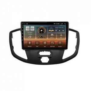 Navigatie dedicata cu Android Ford Transit 2014 - 2020, 8GB RAM, Radio GPS Dual Zone, Display HD QLED 9" Touchscreen, Internet Wi-Fi si slot SIM 4G, Bluetooth, MirrorLink, USB