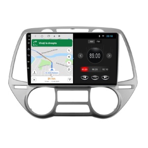 Navigatie dedicata cu Android Hyundai i20 2008 - 2012, clima automata, 1GB RAM, Radio GPS Dual Zone, Display HD IPS 9" Touchscreen, Internet Wi-Fi, Bluetooth, MirrorLink, USB 100520811