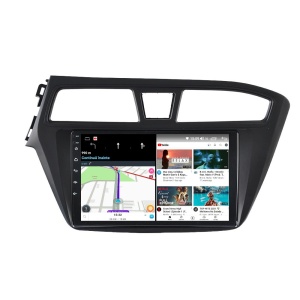 Navigatie dedicata cu Android Hyundai i20 2014 - 2018, 2GB RAM, Radio GPS Dual Zone, Display HD QLED 9" Touchscreen, Internet Wi-Fi si slot SIM 4G, Bluetooth, MirrorLink, USB 100270791