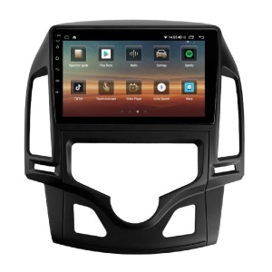 Navigatie dedicata cu Android Hyundai i30 2007 - 2012, clima automata, 4GB RAM, Radio GPS Dual Zone, Display HD QLED 9" Touchscreen, Internet Wi-Fi si slot SIM 4G, Bluetooth, MirrorLink, USB 100250571