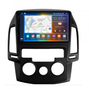Navigatie dedicata cu Android Hyundai i30 2007 - 2012, clima manuala, 4GB RAM, Radio GPS Dual Zone, Display 2K QLED 9.5" Touchscreen, Internet Wi-Fi si slot SIM 4G, Bluetooth, MirrorLink, USB, Waze 103991