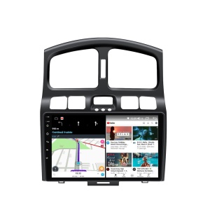 Navigatie dedicata cu Android Hyundai Santa Fe I 2000 - 2006, 2GB RAM, Radio GPS Dual Zone, Display HD QLED 9" Touchscreen, Internet Wi-Fi si slot SIM 4G, Bluetooth, MirrorLink, USB 100274571