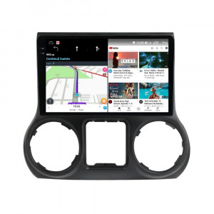 Navigatie dedicata cu Android Jeep Wrangler III (JK) 2015 - 2018, 12GB RAM, Radio GPS Dual Zone, Display 2K QLED 10.36" Touchscreen, Internet Wi-Fi si slot SIM 4G, Bluetooth, MirrorLink, USB, Waze 99551