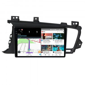 Navigatie dedicata cu Android Kia Optima I 2010 - 2015, 8GB RAM, Radio GPS Dual Zone, Display 2K QLED 9.5" Touchscreen, Internet Wi-Fi si slot SIM 4G, Bluetooth, MirrorLink, USB, Waze 110961