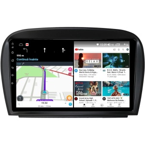 Navigatie dedicata cu Android Mercedes SL R230 2001 - 2012, 4GB RAM, Radio GPS Dual Zone, Display HD QLED 9" Touchscreen, Internet Wi-Fi si slot SIM 4G, Bluetooth, MirrorLink, USB 100269891