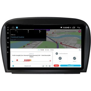 Navigatie dedicata cu Android Mercedes SL R230 2001 - 2012, 4GB RAM, Radio GPS Dual Zone, Display HD QLED 9" Touchscreen, Internet Wi-Fi si slot SIM 4G, Bluetooth, MirrorLink, USB 100292181