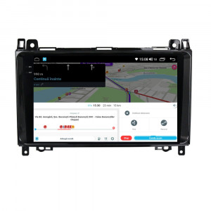 Navigatie dedicata cu Android Mercedes Viano 2007 - 2014, 4GB RAM, Radio GPS Dual Zone, Display 2K QLED 9.5" Touchscreen, Internet Wi-Fi si slot SIM 4G, Bluetooth, MirrorLink, USB, Waze 111831