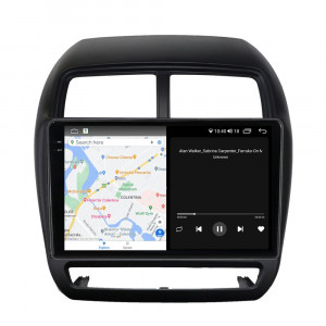 Navigatie dedicata cu Android Mitsubishi ASX 2016 - 2019, 8GB RAM, Radio GPS Dual Zone, Display 2K QLED 9.5" Touchscreen, Internet Wi-Fi si slot SIM 4G, Bluetooth, MirrorLink, USB, Waze 108031
