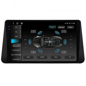 Navigatie dedicata cu Android Nissan Micra V dupa 2017, 12GB RAM, Radio GPS Dual Zone, Display 2K QLED 9.5" Touchscreen, Internet Wi-Fi si slot SIM 4G, Bluetooth, MirrorLink, USB, Waze 99111